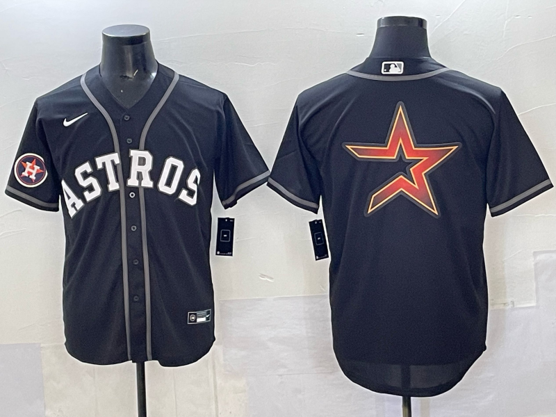 Men Houston Astros blank black 2025 Nike MLB Jersey 007->houston astros->MLB Jersey